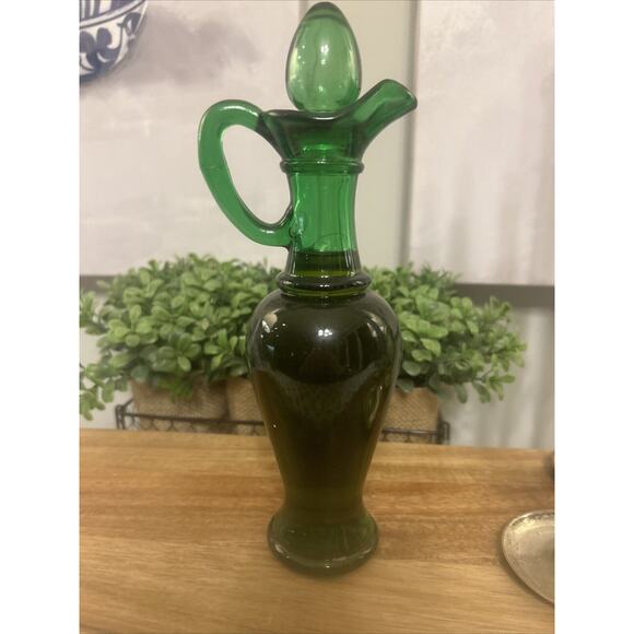 Vintage AVON Nile Green Bath Urn Bird of Paradise Bath Oil 6 fl oz -3/4 Full!! - Picture 4 of 6